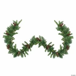 Best reviews of ✔️ Northlight 9' x 12" Pre-Lit Dakota Green and Brown Pine Artificial 🎄 Christmas Garland - Clear Dura Lights 🥰
