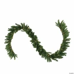 Cheapest 🧨 Northlight 9' x 14" Pre-Lit Canadian Pine Artificial 🎅 Christmas Garland Clear Lights 🤩