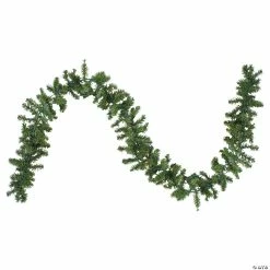 Deals 🥰 Northlight 9' x 8" Pre-Lit Canadian Pine Artificial ❄ Christmas Garland Clear Lights 🧨