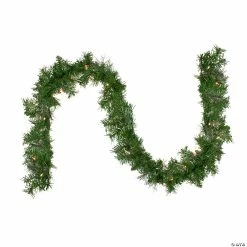 Coupon ✨ Northlight 9' x 8" Pre-Lit Mixed Cashmere Pine Artificial 🎁 Christmas Garland - Clear Lights 🎁