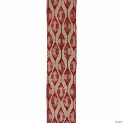 New 😍 Northlight Club Pack of 12 Red and Beige 🎄 Christmas Wired Craft Ribbons 2.5" x 120 Yards 👍