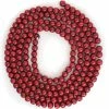 Best deal 🔔 Ornativity Red Cranberry Wooden Garland - Rustic Red Wood Beaded 🎄 Christmas Tree Decorations Garland Bead Strand 🎁