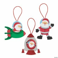 Deals 👏 Outer Space Santa Ornament Craft Kit - Makes 12 ⌛