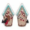 Promo 🎉 Oven - 🎄 Christmas toy.Birdhouse 1245 Plastic Canvas Counted Cross Stitch Kit 😍