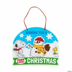 Hot Sale 💯 Peanuts® ❄ Christmas Sign Craft Kit - Makes 12 ❤️