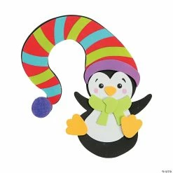 Discount 👍 Penguin with Hat Doorknob Hanger Craft Kit - Makes 12 🎁