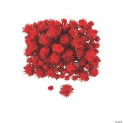 Best deal ❤️ Tinsel Pom-Poms - 100 Pc. 🤩