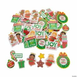 Flash Sale 🌟 Religious 🎄 Christmas Foam Shape Assortment - 72 Pc. 🧨