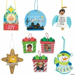 Outlet 😀 Religious 🎁 Christmas Ornament Craft Kit Assortment - Makes 108 🔔