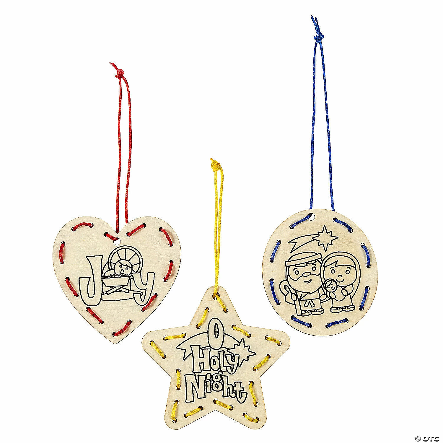 Budget π₯ Religious - Color Your Own π Christmas Ornaments Lacing Craft Kit - Makes 12. π 1 Budget π₯ Religious - Color Your Own π Christmas Ornaments Lacing Craft Kit - Makes 12. π