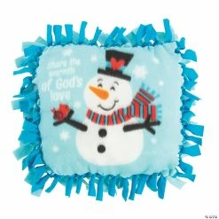Top 10 🤩 Religious Snowman Fleece Tied Pillow Craft Kit - Makes 6 🔔