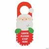 Discount ⭐ “Santa Stop Here” Doorknob Hanger Craft Kit - Makes 12 🎁