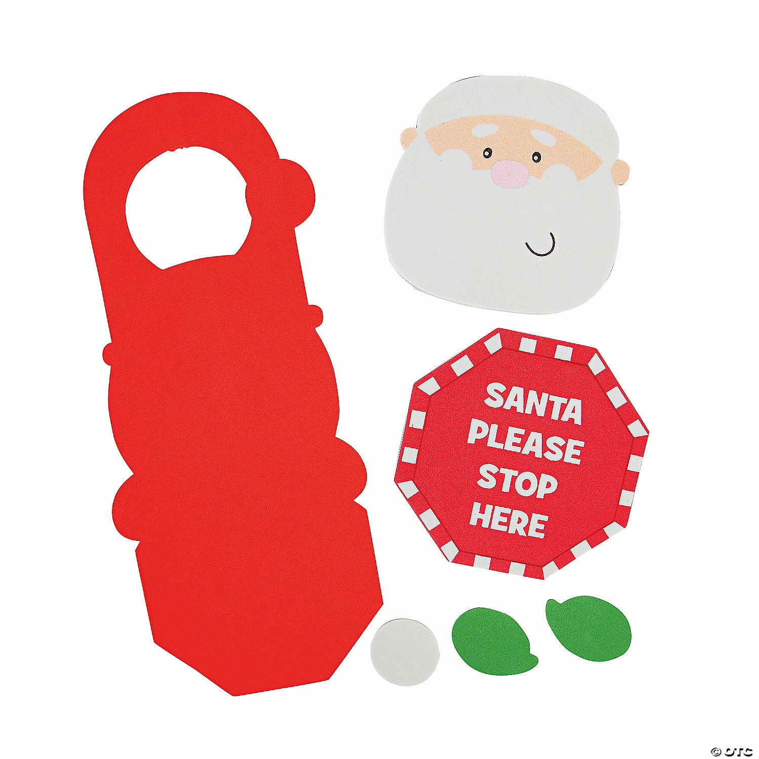 Discount ⭐ “Santa Stop Here” Doorknob Hanger Craft Kit - Makes 12 🎁 2 Discount ⭐ “Santa Stop Here” Doorknob Hanger Craft Kit - Makes 12 🎁 - Image 2
