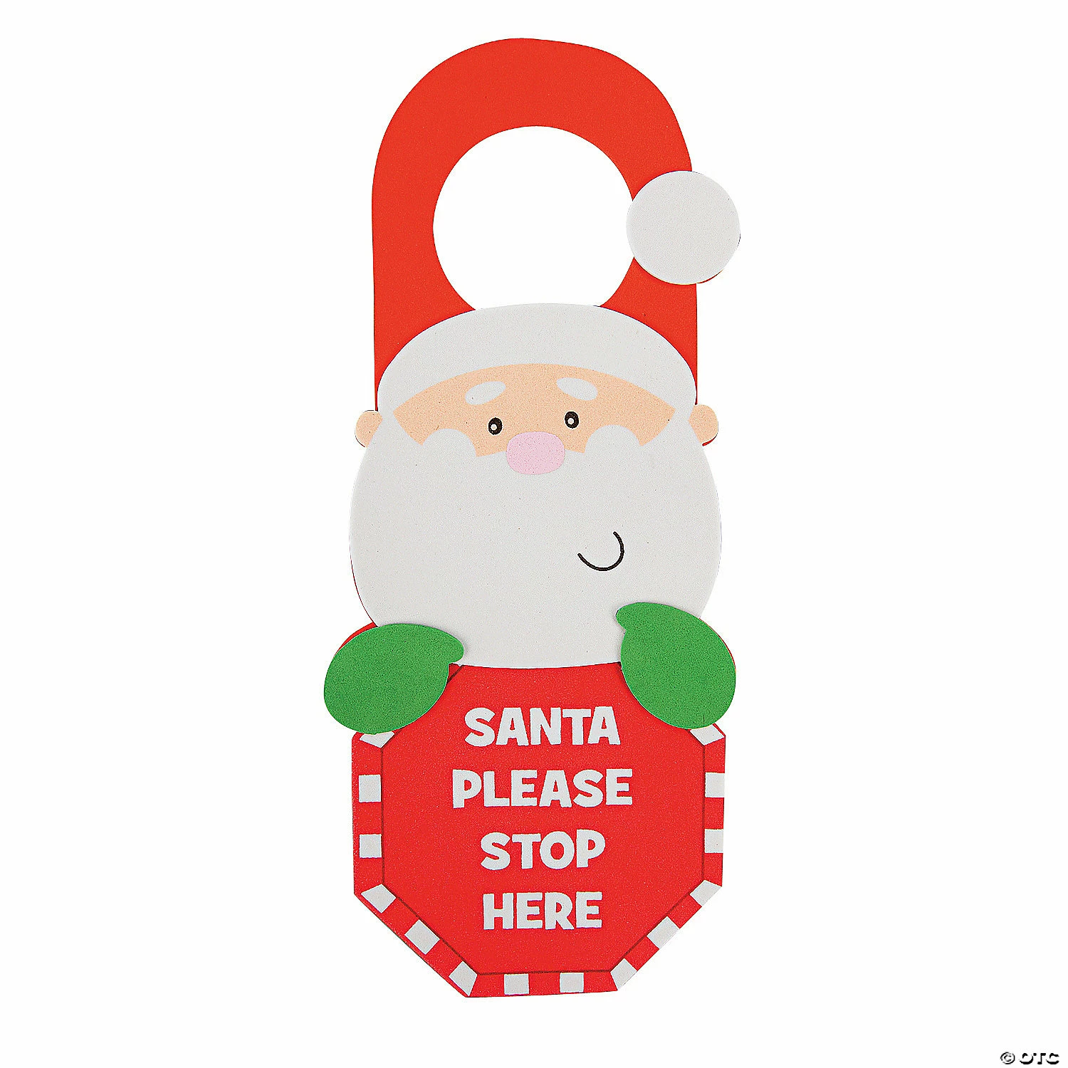 Discount ⭐ “Santa Stop Here” Doorknob Hanger Craft Kit - Makes 12 🎁 1 Discount ⭐ “Santa Stop Here” Doorknob Hanger Craft Kit - Makes 12 🎁