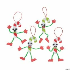 Buy 🔔 Silly 🍬 Candy Cane Ornament Craft Kit - Makes 12 🎁