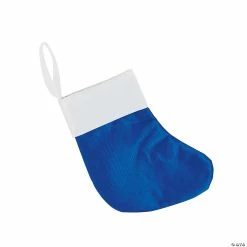 Flash Sale ✔️ Small Blue 🎄 Christmas Stockings - 12 Pc. 🤩
