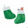 Discount 🌟 Small Green 🎄 Christmas Stockings - 12 Pc. 🤩