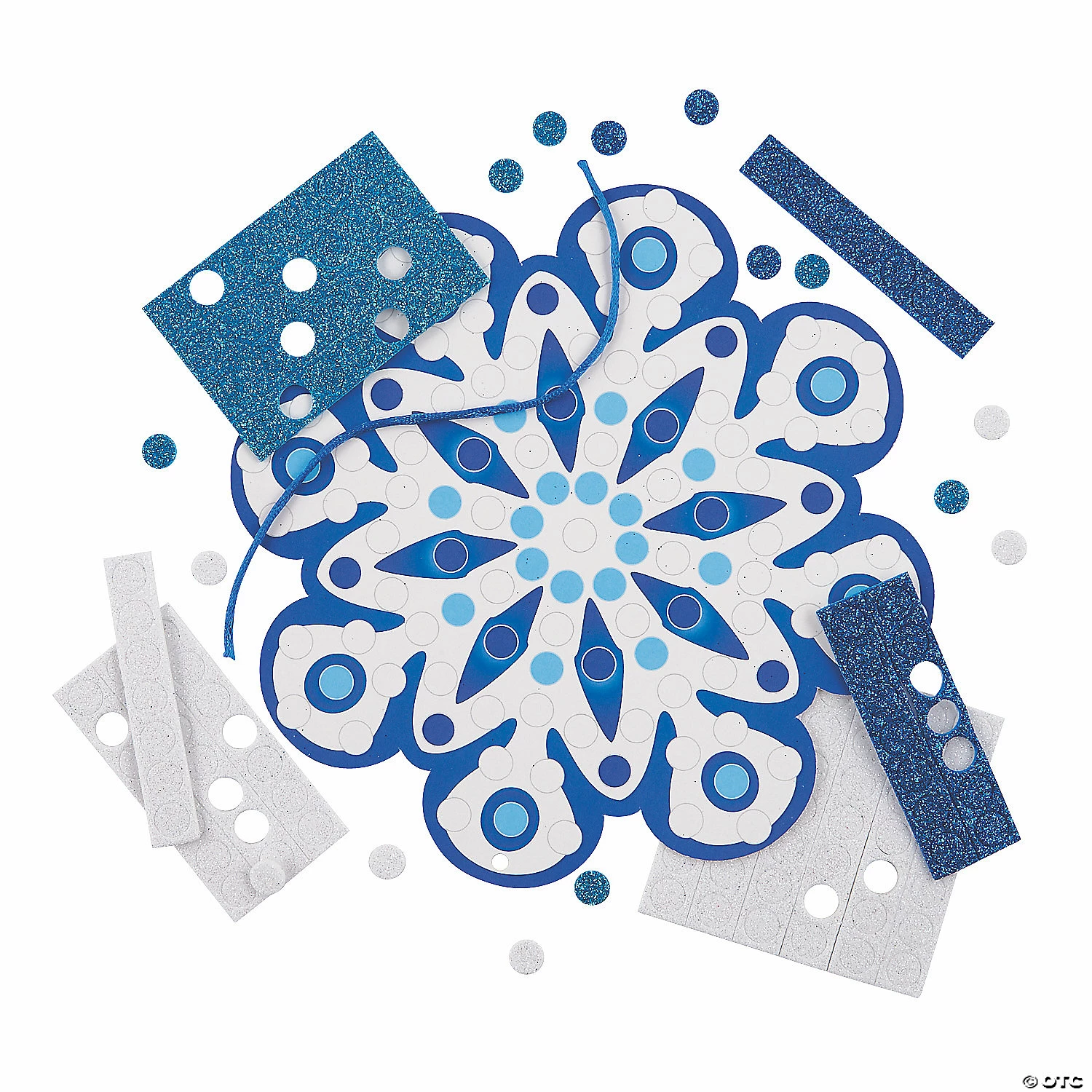 Outlet βοΈ Snowflake Glitter Mosaic Craft Kit- Makes 12 π 2 Outlet βοΈ Snowflake Glitter Mosaic Craft Kit- Makes 12 π - Image 2