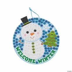 Brand new 🧨 Snowman Glitter Mosaic Sign Craft Kit- Makes 12 😉