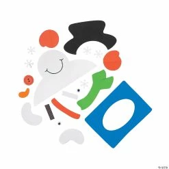 New 👏 Snowman Picture Frame Magnet Craft Kit - Makes 50 ⭐ -Cheap Christmas Crafts Store snowman picture frame magnet craft kit makes 5048 7359 a01