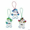 Best Sale 🌟 Snowman Snowflake 🎅 Christmas Ornament Craft Kit - Makes 12 🔥