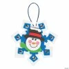 Best deal 🤩 Snowman Snowflake ❄ Christmas Ornament Craft Kit - Makes 12 🌟