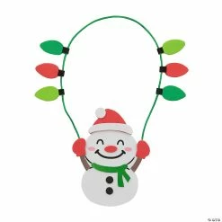 Deals 😉 Snowman with Lights 🎄 Christmas Ornament Craft Kit - Makes 12 🛒