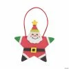 New ✨ Star-Shaped Santa 🎄 Christmas Ornament Craft Kit - Makes 12 🔔