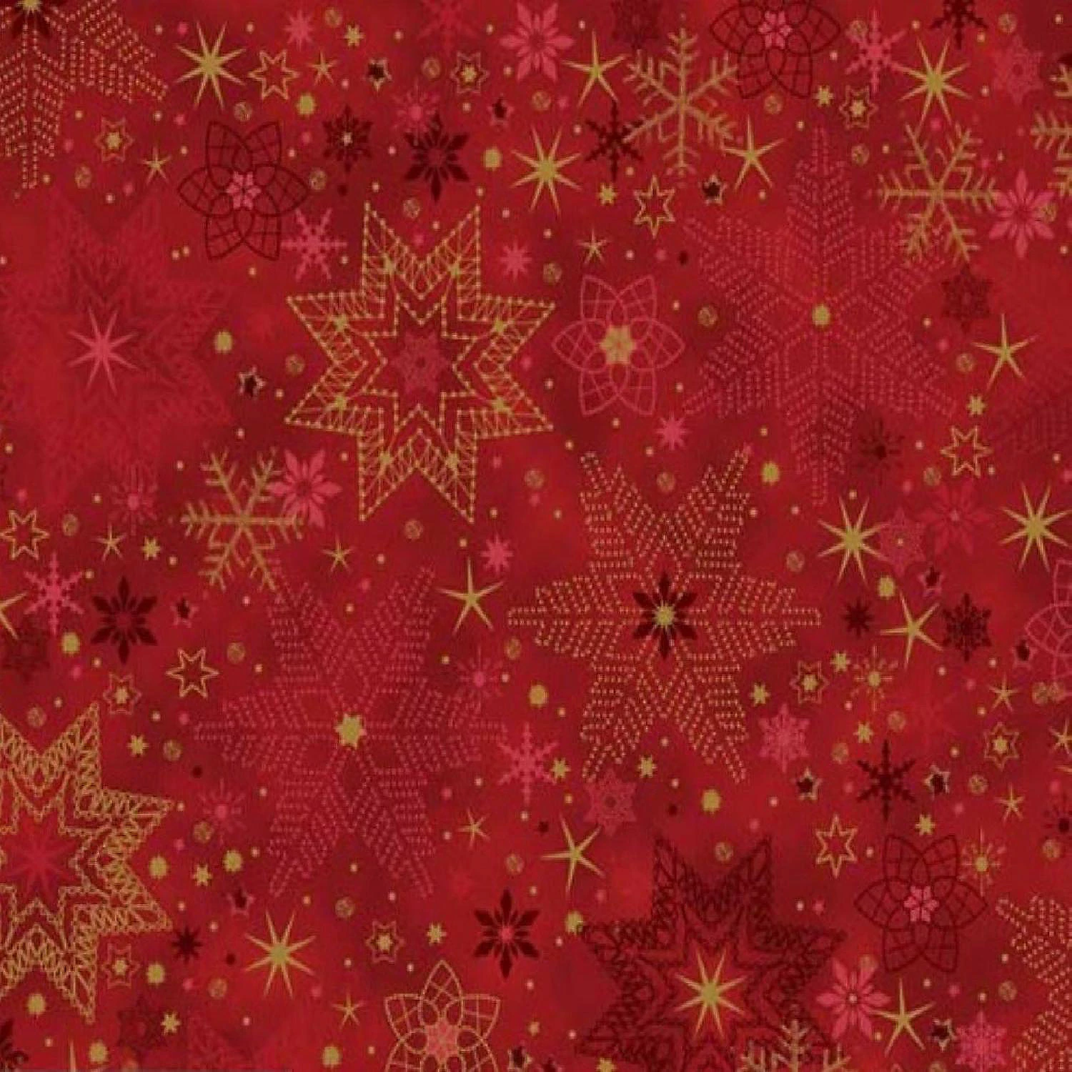 Best reviews of β¨ Star Sprinkle Snowflakes Red Gold Cotton Fabric by Stof sold by the yard π 2 Best reviews of β¨ Star Sprinkle Snowflakes Red Gold Cotton Fabric by Stof sold by the yard π - Image 2