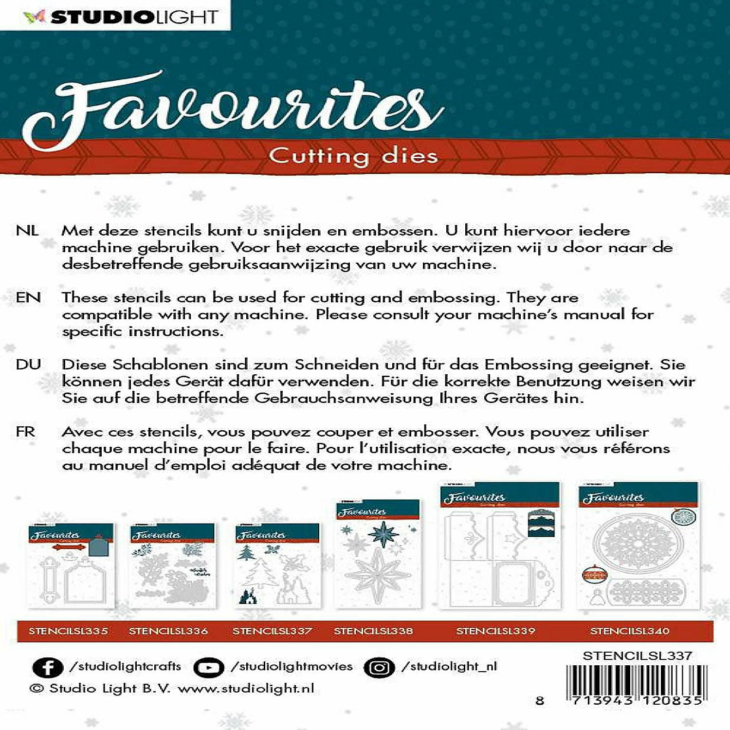 Outlet 💯 Studio Light Cutting Die Winter's Favourites 105x155mm nr337 🛒 2 Outlet 💯 Studio Light Cutting Die Winter's Favourites 105x155mm nr337 🛒 - Image 2