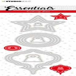 Outlet 😀 Studio Light SL Cutting Die 🎄 Christmas Baubles Essentials 150x50mm nr121 ⌛