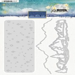 New 🔥 Studio Light SL Cutting Die North Pole Scenery Moon Flower Collection 105x148x1mm 1 pc nr137 👍