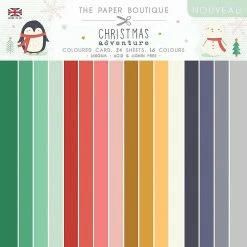 Hot Sale 🔥 The Paper Boutique 🎄 Christmas Adventure 8x8 Colour Card Pack 🧨
