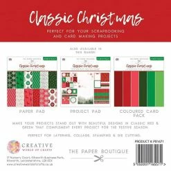 Best Sale ✔️ The Paper Boutique ❄ Christmas Shades Of Classic ❄ Christmas 8 in x 8 in Project Pad 🌟 -Cheap Christmas Crafts Store the paper boutique christmas shades of classic christmas 8 in x 8 in project pad14161342 a02NOWA