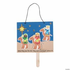 Best Pirce ✔️ The Wise Men Followed the Star Sign Pop-Up Craft Kit- Makes 12 🔥 -Cheap Christmas Crafts Store the wise men followed the star sign pop up craft kit makes 1213812763 a04