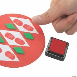 Hot Sale ✨ Thumbprint 🎁 Christmas Ornament Craft Kit - Makes 12 🧨 -Cheap Christmas Crafts Store thumbprint christmas ornament craft kit makes 1213957409 a02