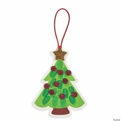 Flash Sale 🔥 Thumbprint 🎄 Christmas Tree Ornament Craft Kit - Makes 12 🔔