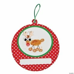Deals 🛒 Thumbprint Reindeer 🎄 Christmas Ornament Craft Kit - Makes 48 ✨