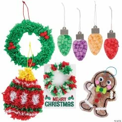 Wholesale 🧨 Tissue Paper 🎁 Christmas Craft Kit for 12 😉
