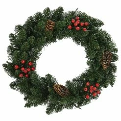 Top 10 ❤️ VidaXL 🎁 Christmas Wreaths 2 pcs with Decoration Green 17.7" 🧨 -Cheap Christmas Crafts Store vidaxl christmas wreaths 2 pcs with decoration green 17 714191800 a03NOWA
