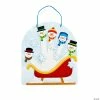 Outlet 🎁 Winter Snowmen Sled Handprint Sign Craft Kit - Makes 12 👍