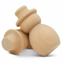 Cheapest ⌛ Woodpeckers Crafts, DIY Unfinished Wood 1-13/32" Snowman Peg Dolls, Pack of 50 🌟