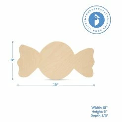 Coupon ✨ Woodpeckers Crafts, DIY Unfinished Wood 12" 🍬 Candy Cutout Pack of 12 🎁 -Cheap Christmas Crafts Store woodpeckers crafts diy unfinished wood 12 candy cutout pack of 1214128922 a02NOWA