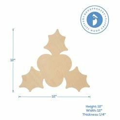 Discount ❤️ Woodpeckers Crafts, DIY Unfinished Wood 12" Holly Cutout Pack of 3 😀 -Cheap Christmas Crafts Store woodpeckers crafts diy unfinished wood 12 holly cutout pack of 314128978 a02NOWA