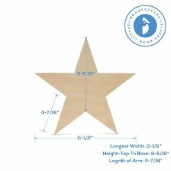 Cheapest 😀 Woodpeckers Crafts, DIY Unfinished Wood 12" Star Cutout, Pack of 10 🔥 -Cheap Christmas Crafts Store woodpeckers crafts diy unfinished wood 12 star cutout pack of 1014122036 a03NOWA