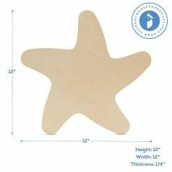 Flash Sale 🎉 Woodpeckers Crafts, DIY Unfinished Wood 12" Starfish Cutouts, Pack of 10 👍 -Cheap Christmas Crafts Store woodpeckers crafts diy unfinished wood 12 starfish cutouts pack of 1014123265 a02NOWA