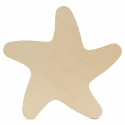 Buy 🌟 Woodpeckers Crafts, DIY Unfinished Wood 12" Starfish Cutouts, Pack of 3 🤩