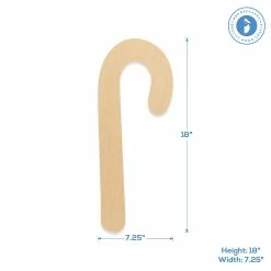 Best Pirce 👍 Woodpeckers Crafts, DIY Unfinished Wood 18" 🍬 Candy Cane Cutout, Pack of 10 🥰 -Cheap Christmas Crafts Store woodpeckers crafts diy unfinished wood 18 candy cane cutout pack of 1014120858 a02NOWA