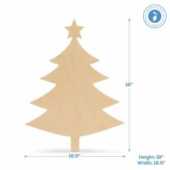 Top 10 🔔 Woodpeckers Crafts, DIY Unfinished Wood 18" 🎄 Christmas Tree with Star Cutout, Pack of 5 👍 -Cheap Christmas Crafts Store woodpeckers crafts diy unfinished wood 18 christmas tree with star cutout pack of 514121125 a02NOWA