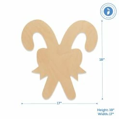 New 😀 Woodpeckers Crafts, DIY Unfinished Wood 18" Double 🍬 Candy Cane Cutout, Pack of 5 😉 -Cheap Christmas Crafts Store woodpeckers crafts diy unfinished wood 18 double candy cane cutout pack of 514123064 a02NOWA